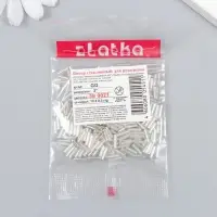 Бисер "Zlatka" стеклярус 10 г, размер 3", 6 мм, №0021 прозрачный 93"78543"