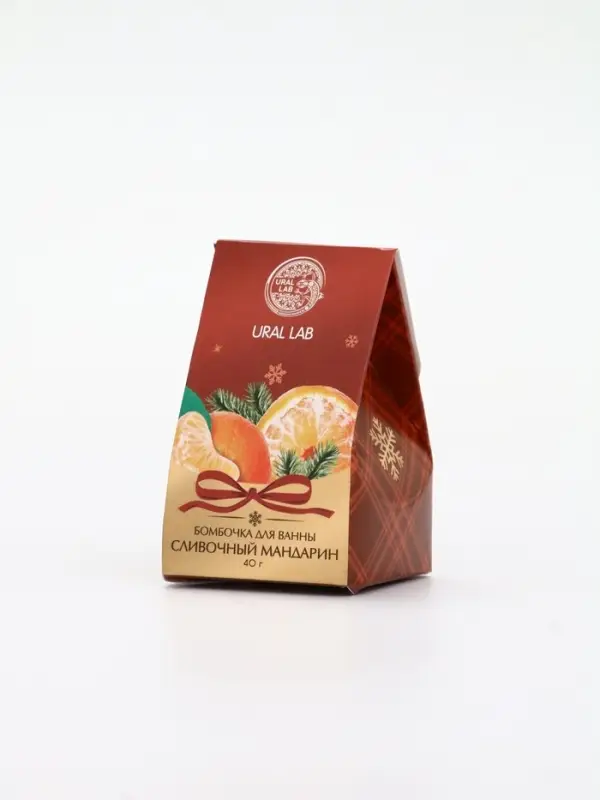 Бомбочка для ванны, аромат сливочный мандарин, 40 г, Ural Lab