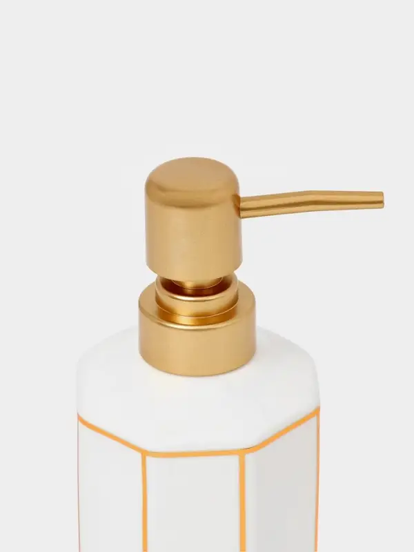 Набор для ванной "Равновесие", 2 предмета (дозатор для мыла, стакан), цвет белый