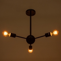 Люстра "Кон" 3х40Вт Е27 черный 50х50х43см