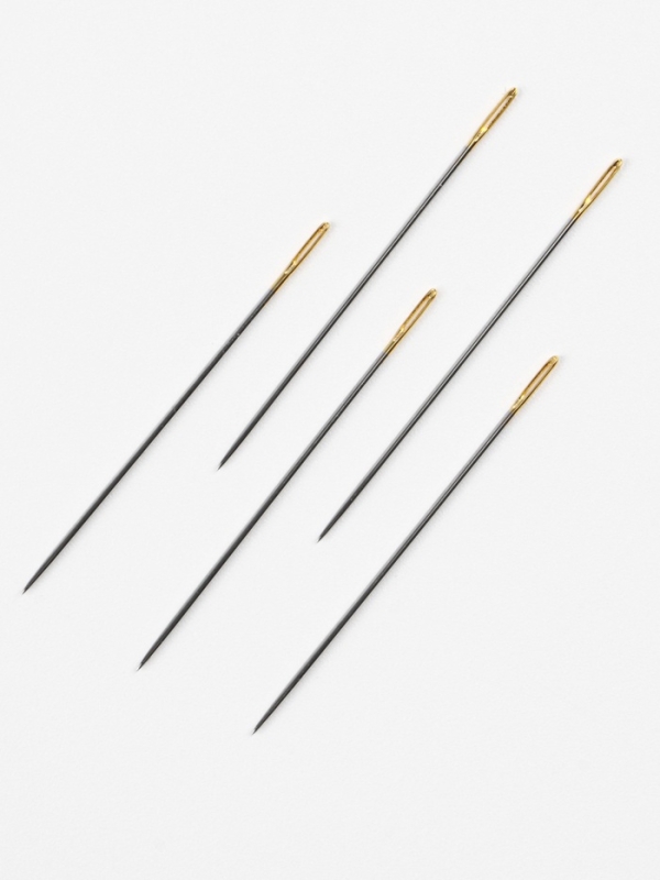 Игла швейная с золотым ушком №120-027 39-*0,8мм (набор 16шт) сталь TR