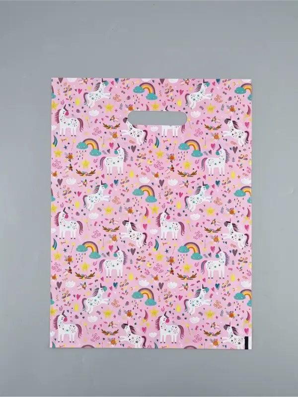 Пакет полиэтиленовый с вырубной ручкой &laquo;Единорожки&raquo;, детский, 50 мкм 30&times;40 см