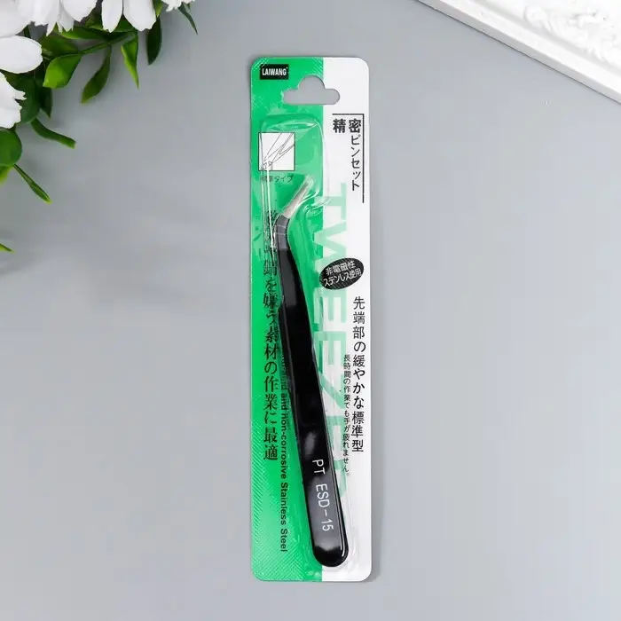 Пинцет для творчества &laquo;Чёрный&raquo; 12х1 см