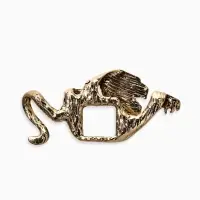 Брошь для кармана "Тигр", цвет чернёное золото