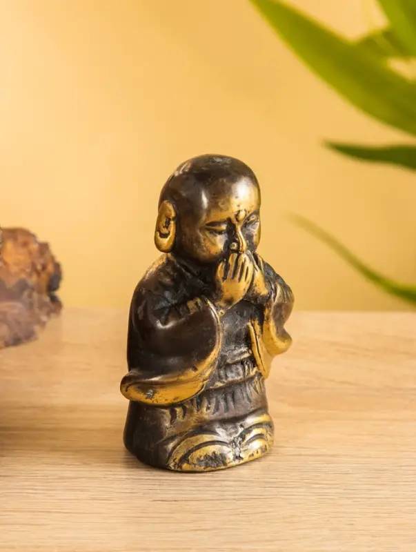 Сувенир бронза "Монах" 5х4х8 см