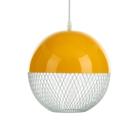 Светильник Lina 1х40Вт Е27 лимонный  26х26х32см