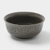 Салатник WY Floral Laceware, 700 мл, d=15 см, фарфор, серая