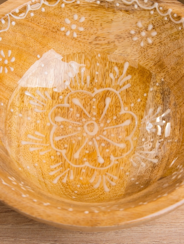 Миска "Пряник" дерево манго 17,5х17,5х6,5 см