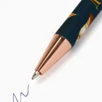 Ручка автоматическая софт-тач пластик "Дорогому учителю", синяя паста, 0.7 мм