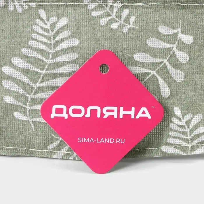 Органайзер подвесной с карманами Доляна Leaves, 7 отделения, 50&times;38 см, цвет зелёный