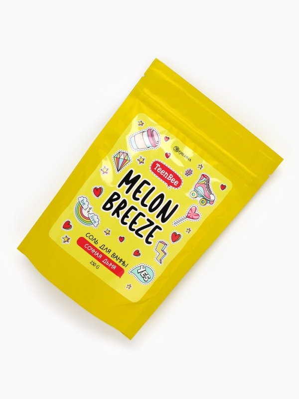 TEEN BEE Соль для тела в пакете 250 гр, аромат дыня