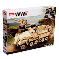 Конструктор Армия ВОВ &laquo;Немецкий БТР Sd.Kfz. 251 и пушка K18&raquo;, 460 деталей