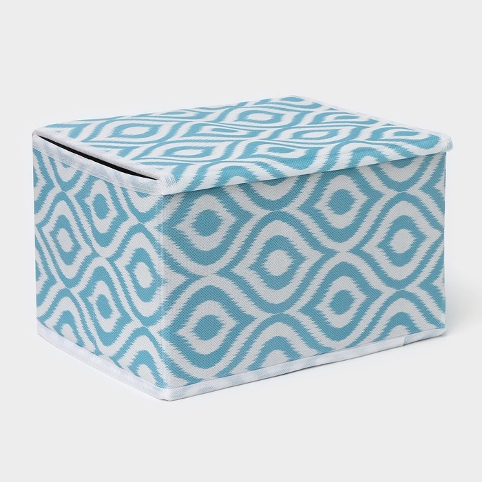 Короб для хранения Доляна &laquo;Лагуна&raquo;, 26&times;20&times;16 см, цвет бирюзовый