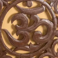 Панно "Ом" МДФ, 60х60х1 см, коричневый