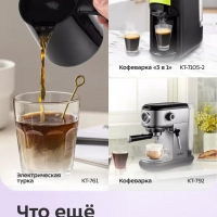 Кофеварка капельная электрическая КТ-7487 - 550 Вт - 0.75 л