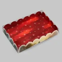 Коробка для печенья, &laquo;Снеговик&raquo;, 22&times;15&times;3 см, Новый год