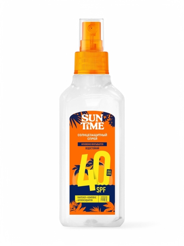 Cпрей солнцезащитный Sun Time SPF-40 водостойкий, 150 мл