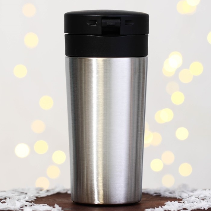 Новый год. Термостакан с кнопкой &laquo;Уют&raquo;, 350 мл