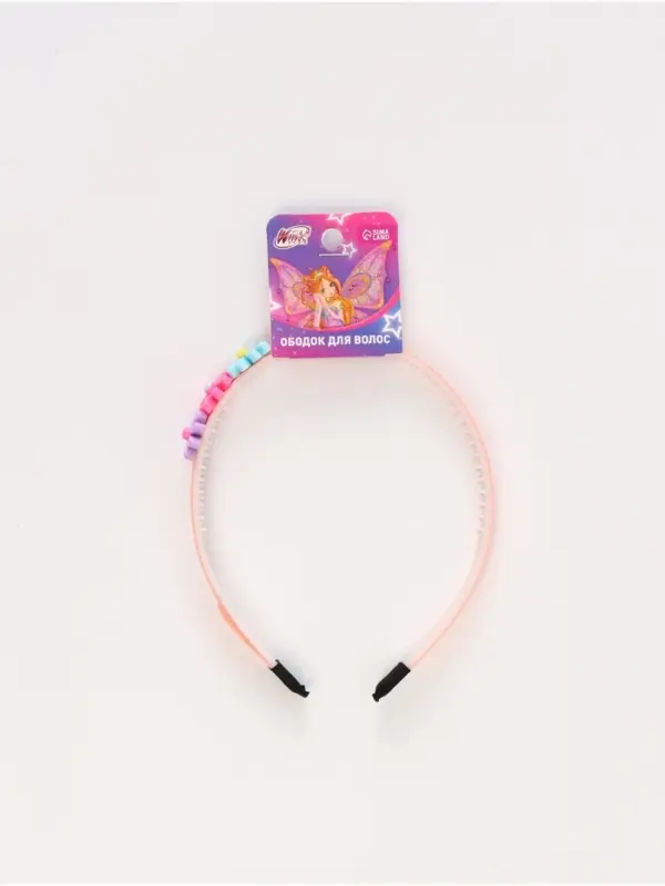 Ободок для волос &laquo;Цветы&raquo; розовый, Винкс