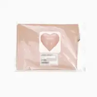 Воздушные шары фольгированные 17" "Сердце" цвет розовый сатин, набор 5 штук