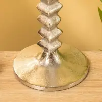 Подсвечник "Башня" алюминий 12х12х21 см