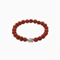 Браслет "Будда" рудракша, длина 18 см