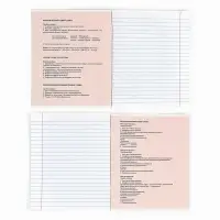 Тетрадь в линейку, предметная, 36 л.,на скрепке, блок №1&laquo;Аниме. Русский язык&raquo;