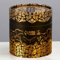 Подстаканник со стаканом "С Уважением", 12,5 х 12,5 х 13 см