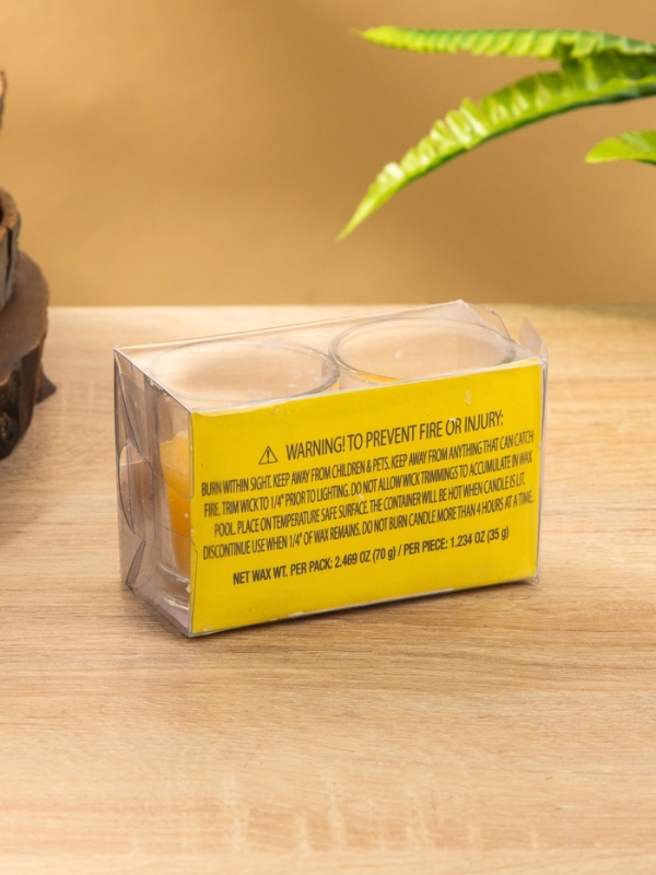 Набор свечей "DAZZLE CANDLE" 70 гр, лимон