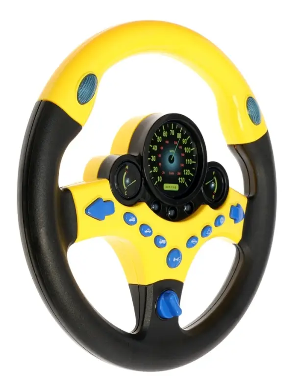 Руль музыкальный "Cупер водитель" с кронштейном, свет, звук