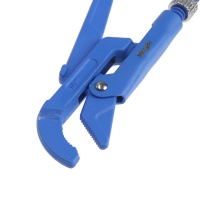 Ключ трубный рычажный ТУНДРА, полукруглый зажим 45&deg;, раскрытие до 30 мм, №0, 1/2"