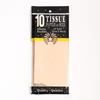 Бумага упаковочная тишью, &laquo;Жемчужная&raquo;, персиковая, 50&times;70 см