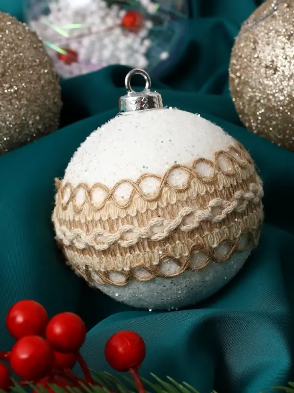 Набор шаров пластик d-8 см, 9 шт "Орсон" люкс