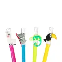 Ручка гелевая - прикол, Calligrata &laquo;Тропические обитатели&raquo;, МИКС