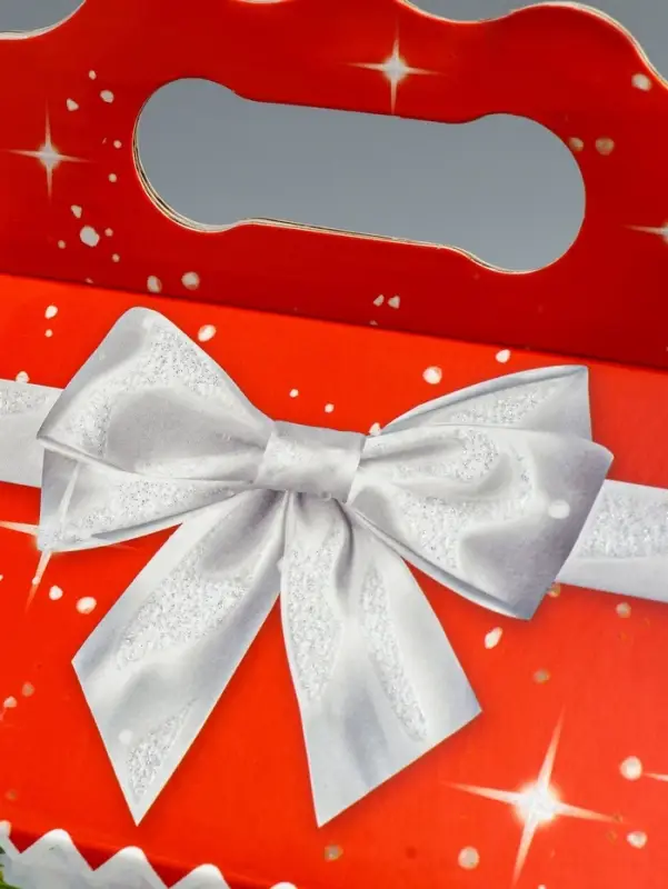 Подарочная коробка Новогодняя Корпоратив "Акцент" 20,3 х 12,3 х 41 см