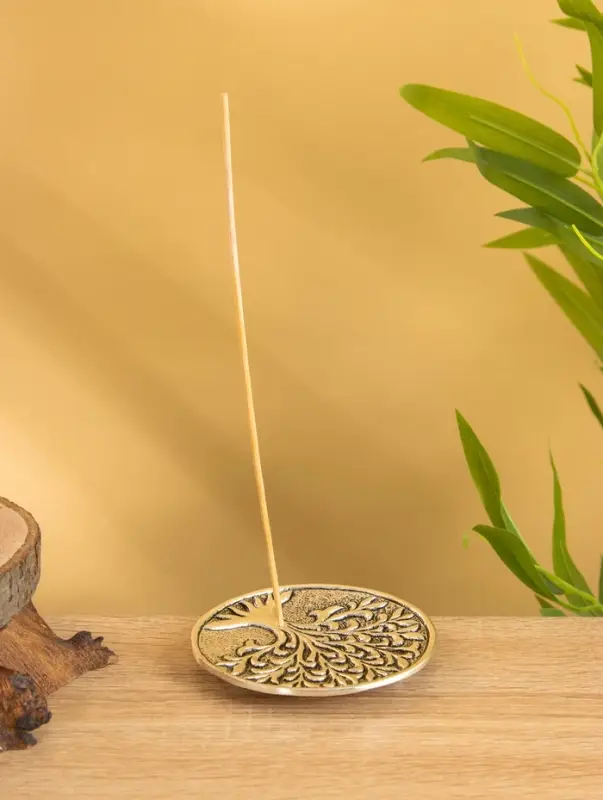 Подставка под благовония "Священное дерево" алюминий 10,5 см