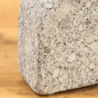 Подсвечник "Каменный факел" камень, дерево 8х5х15 см