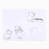 Блокнот раскраска А5, 8 страниц &laquo;Капибара&raquo;