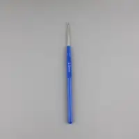 Крючок для вязания, с пластиковой ручкой, d = 2 мм, 13,5 см, цвет синий, цена за 1 штуку