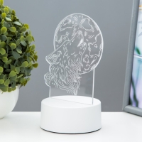 Светильник "Волк" LED белый 12х9,5х16 см RISALUX