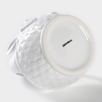 Конфетница Доляна &laquo;Зайка&raquo;, 12&times;12&times;14,7 см, цвет белый