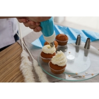 Набор кондитерский, 7 предметов: 2 мешка, 4 насадки d=2,5 см, адаптер