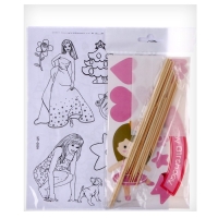 Набор для творчества: изготовление топперов, раскраска-наклейки &laquo;Принцесса&raquo;