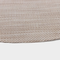 Салфетка сервировочная на стол Доляна &laquo;Ди&raquo;, d=38 см, цвет бежевый