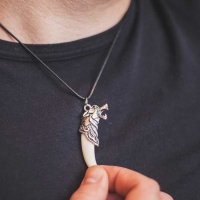 Кулон унисекс &laquo;Клык волка&raquo;, цвет МИКС, 45 см