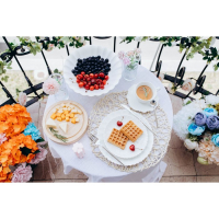 Подставка для десертов фарфоровая Magistro &laquo;Цветок&raquo;, d=21,5 см