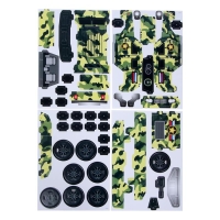 3D Конструктор из пенокартона &laquo;Военный внедорожник&raquo;, 46 деталей