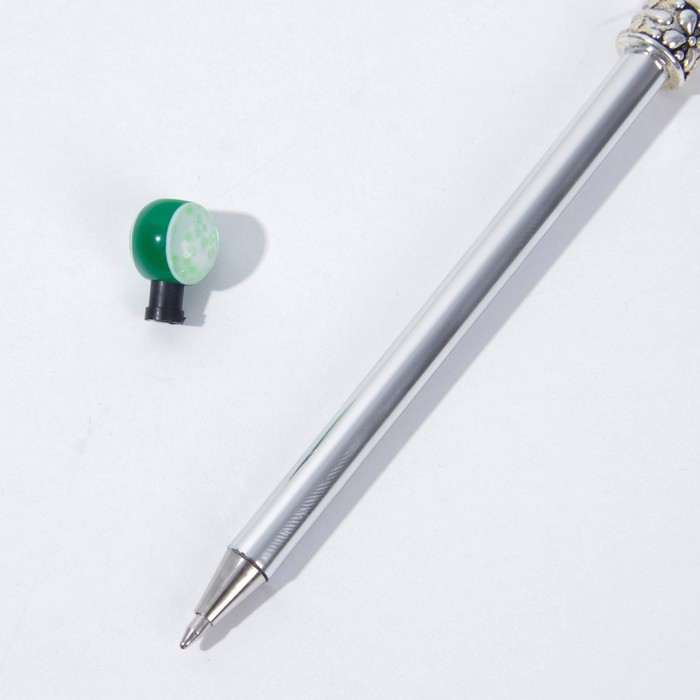 Книга пожеланий на свадьбу с ручкой &laquo;Белая с кристаллами&raquo;.