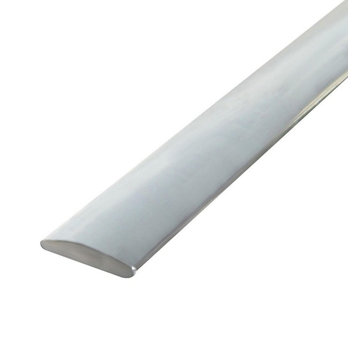 Профиль декоративный TORSO, 6 мм, рулон 15 м, хром