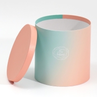 Набор круглых коробок 5 в 1, упаковка подарочная, &laquo;Пантон 08&raquo;, 23 х 23 х 25 ‒ 15 х 15 х 15 см